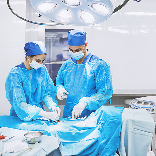 Abdeckung und Schutzkonzepte für chirurgische Eingriffe